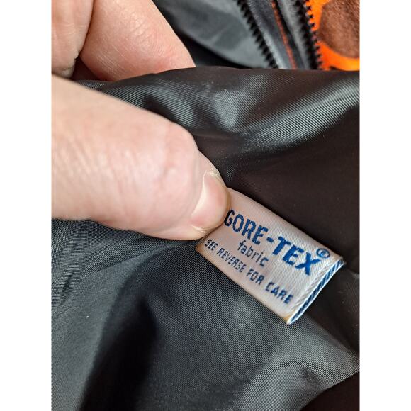 10x Men's Orange Camo Hooded Gore-Tex Full Zip Reversible Hunting Jacket Size M - Picture 14 of 16